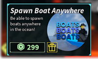Spawn Boat Anywhere